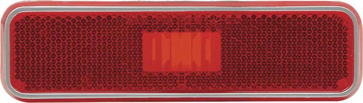 1972-76 Dodge, Plymouth A, B. E Body, Rear Side Marker Lamp Lens, Red, RH or LH: Each