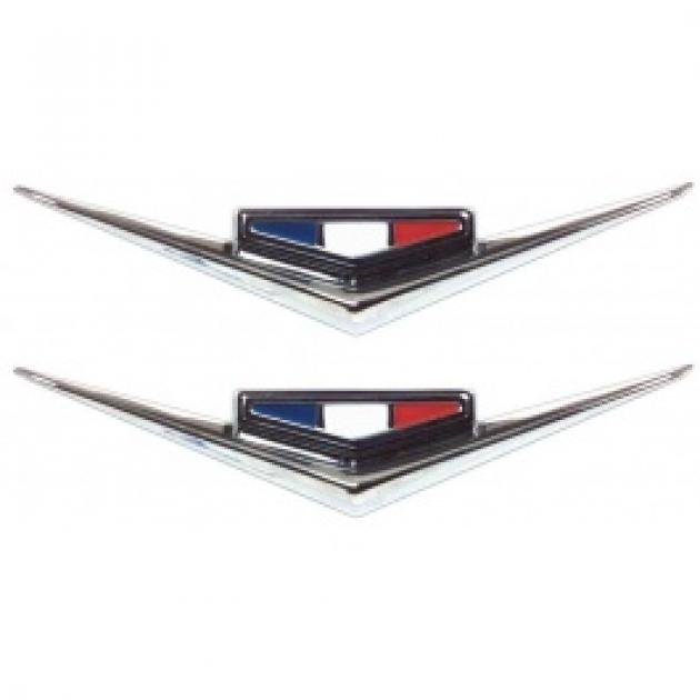 Fender Emblems, V, Pair, 283, Nova, 1964