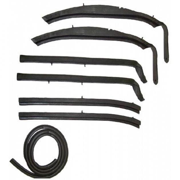 Nova Weatherstrip Kit, Convertible Top, 1962-1963