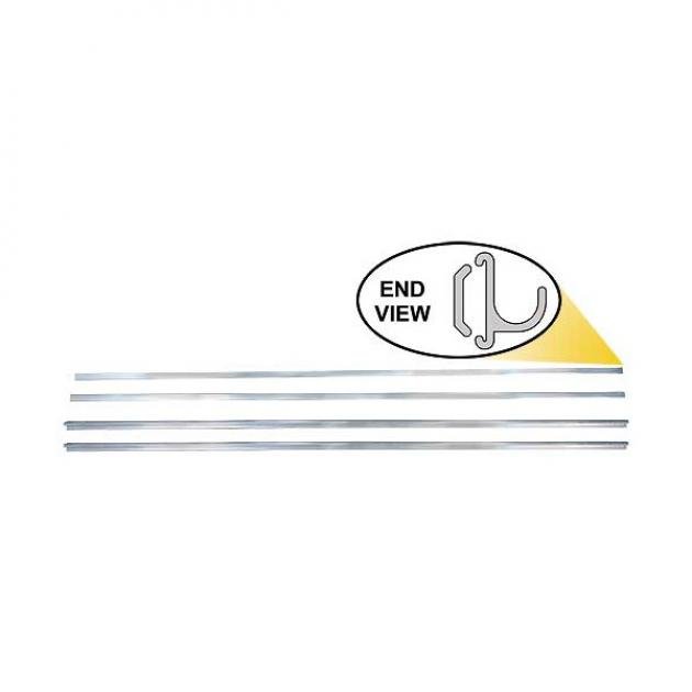 Model A Ford Rain Gutter Assembly - Aluminum - 2 Piece Type- 45 Inches - For Coupe