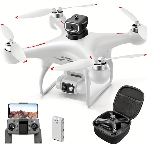 The S116 Drone Features Flow Positioning, Obstacle Avoidance, Dual Adjustable HD Cameras, Long-Lasting Brushless Motors, Making It a Perfect Toy And Gift for Both Adults And Children White Color