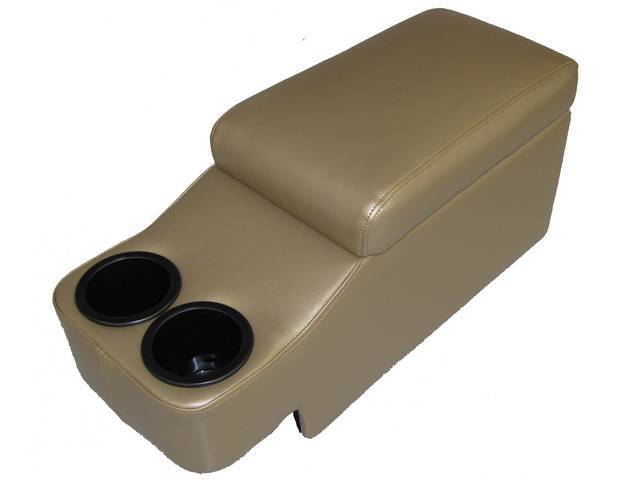 Saddle Hugger Console, Nugget Gold Corinthian Grain Vinyl