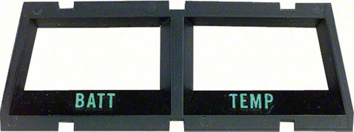 1968-69 Camaro, 1968-74 Nova, Console Gauge Bezel, Battery / Temperature, Rear Bezel
