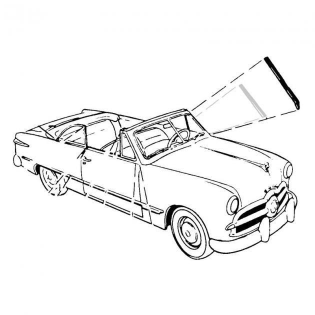 Dennis Carpenter Windshield Post To Door Seals - 1951 Ford Car 0A-7602626-PR