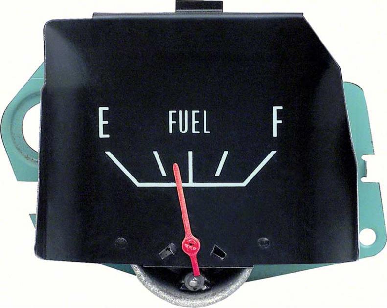 1966-67 Chevy II, Nova, Standard In Dash Fuel Gauge, GM Licensed