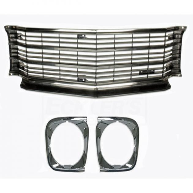 El Camino Grille Kit, With Headlight Bezels, Super Sport, 1972