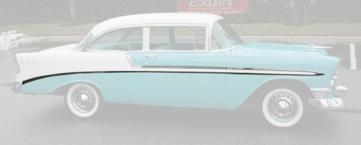 Chevy Side Molding Kit, Bel Air, 2-Door, Show Quality, 1956
