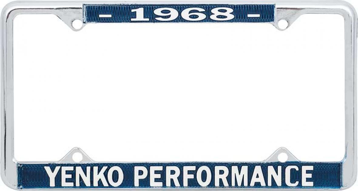 1968 Yenko Performance License Plate Frame