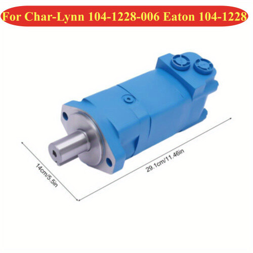 1-1/4" Metal Hydraulic Fitting for Char-Lynn 2000 & Eaton 104-1228, Durable, Easy to Disassemble, Cylindrical Design, 2 Bolt Mounting, Hydraulic Hose Fitting Component