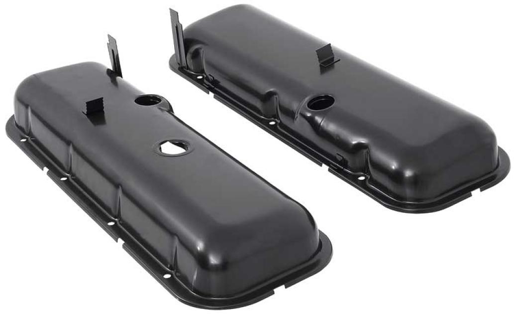1965-91 Chevrolet, Paintable Valve Covers, 396ci, 409ci, 427ci, 454ci Big Block, with Oil Drippers, Pair