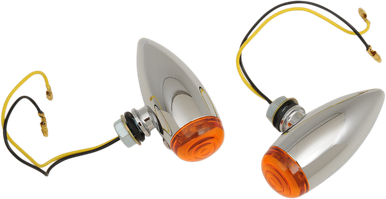 DRAG SPECIALTIES Bullet LED Marker Lights - Smooth - Amber 20-6589SALED