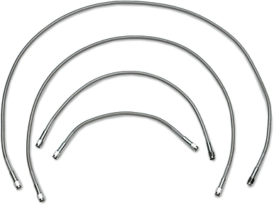 DRAG SPECIALTIES Universal Brake Line - Clear - 18" 818