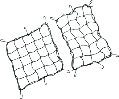DRAG SPECIALTIES Cargo Net - 15" x 15" - 6 Hook - Black 10-6099B-HC4