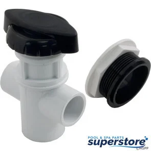 11-4030BLK Balboa Water Group/ITT Diverter Valve, Hydro-Air/BWG Hydroflow, 3/4″, 3 Way, Black