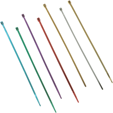 DRAG SPECIALTIES Chrome Cable Tie 11" 10 Pack 10-6011C-10-HC3