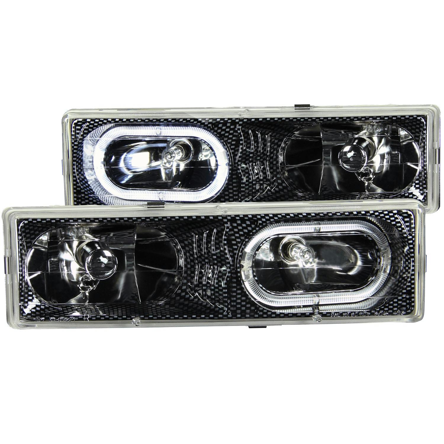AnzoUSA 111005 Crystal Headlight Set w/Halo