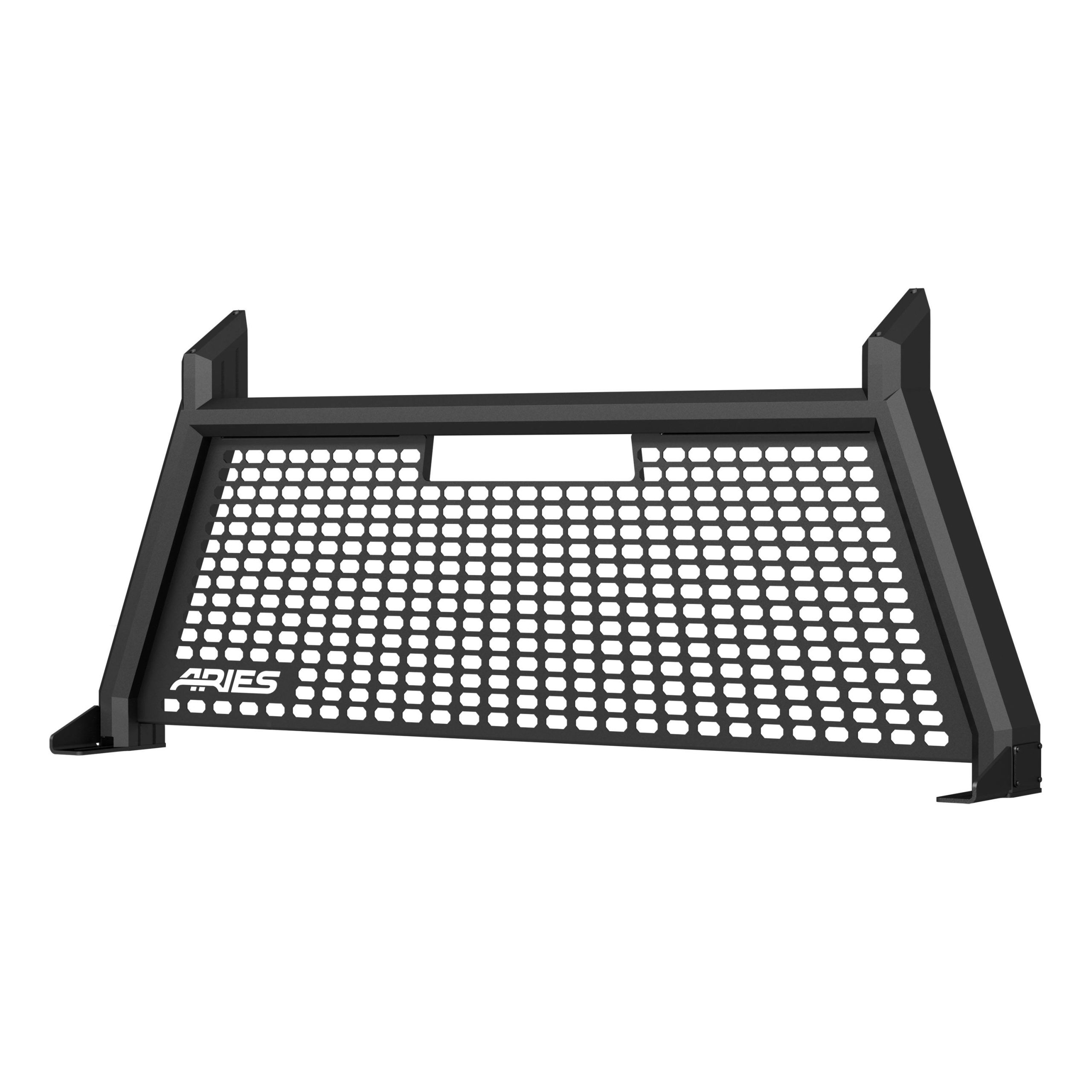 ARIES 1110102 AdvantEDGE Black Aluminum Headache Rack; Select Ford F-150; Lightning