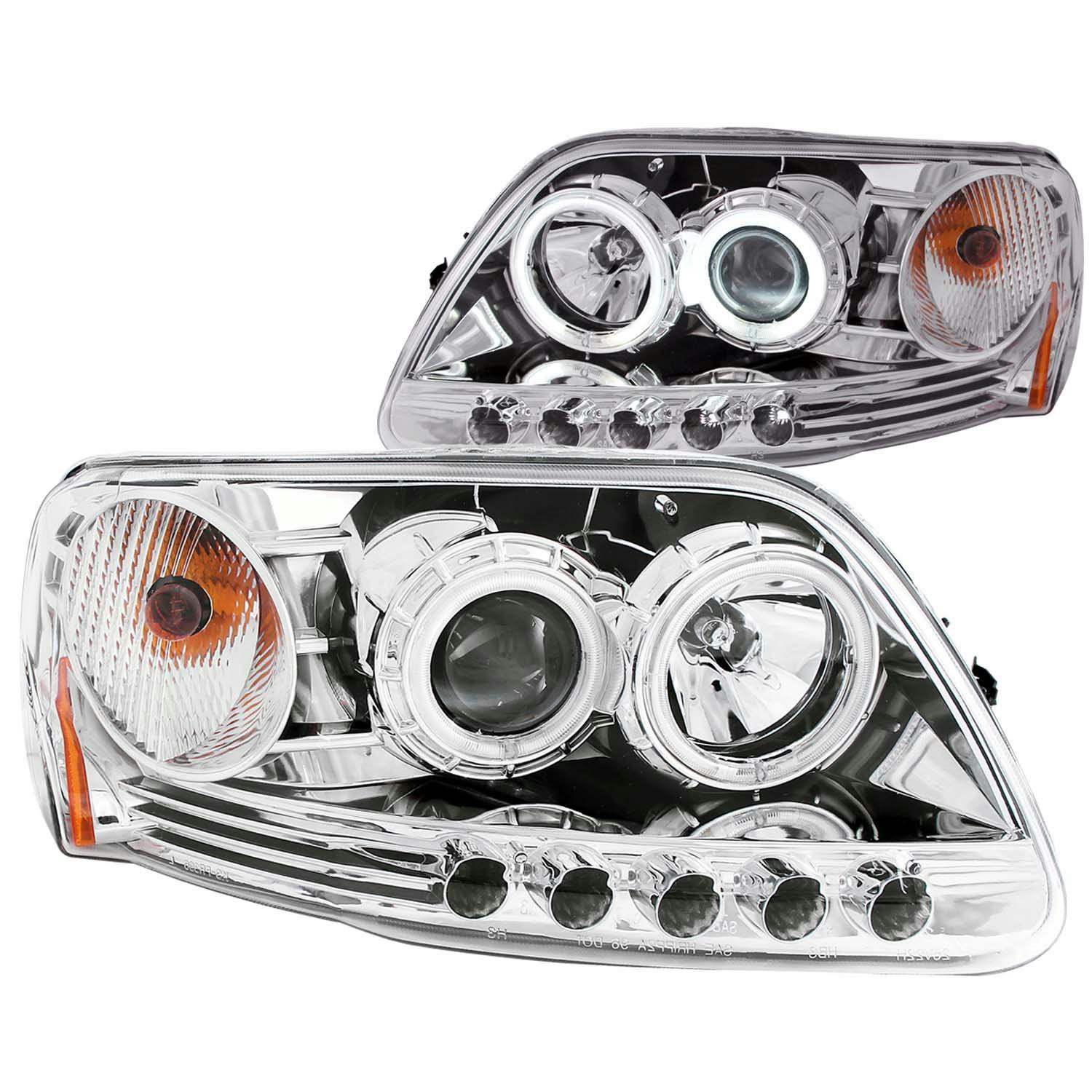 AnzoUSA 111054 Projector Headlight Set w/Halo