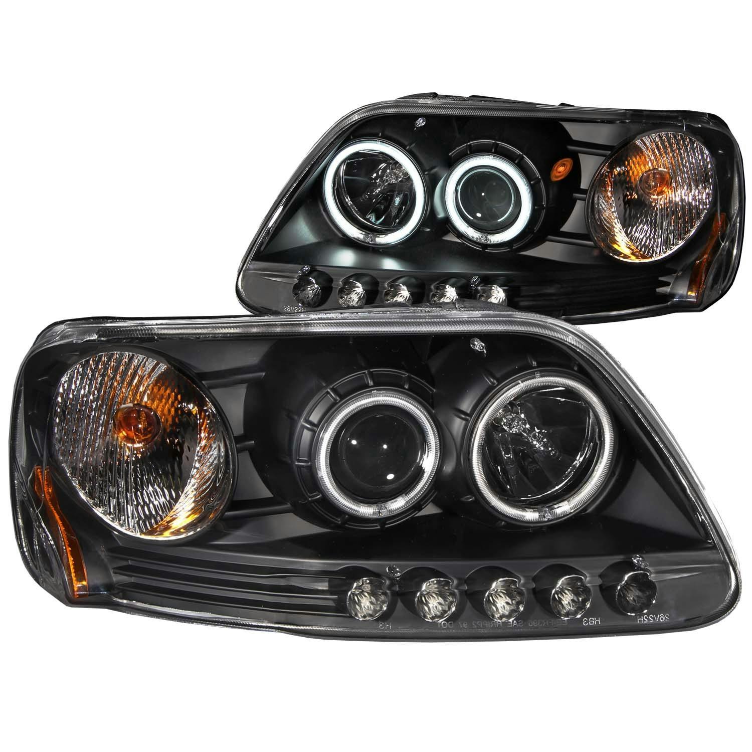 AnzoUSA 111097 Projector Headlight Set w/Halo