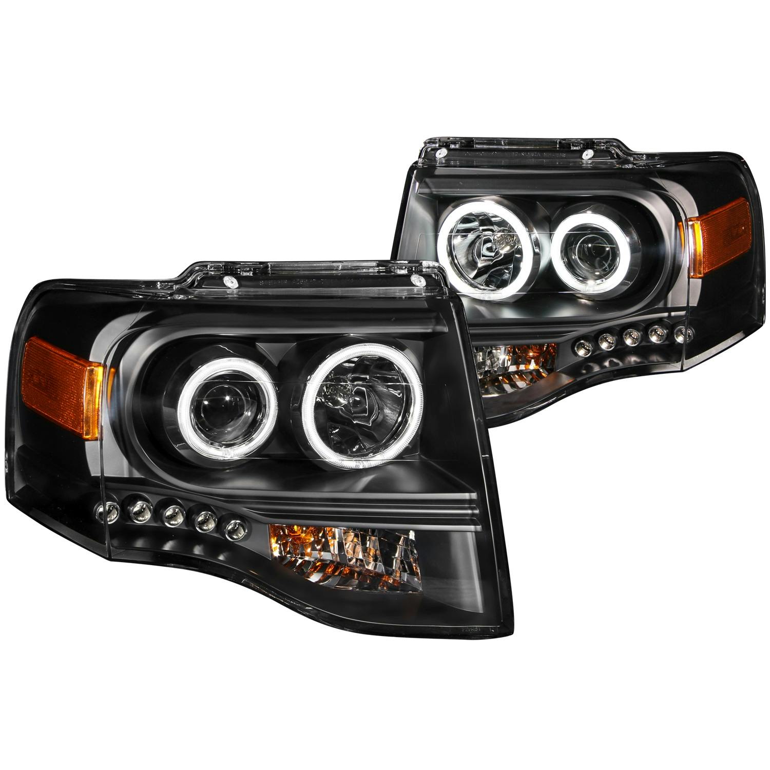 AnzoUSA 111113 Projector Headlight Set w/Halo