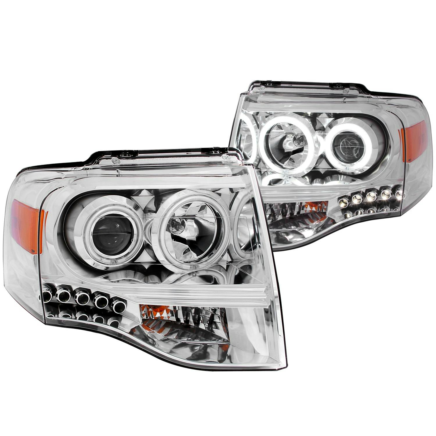 AnzoUSA 111114 Projector Headlight Set w/Halo
