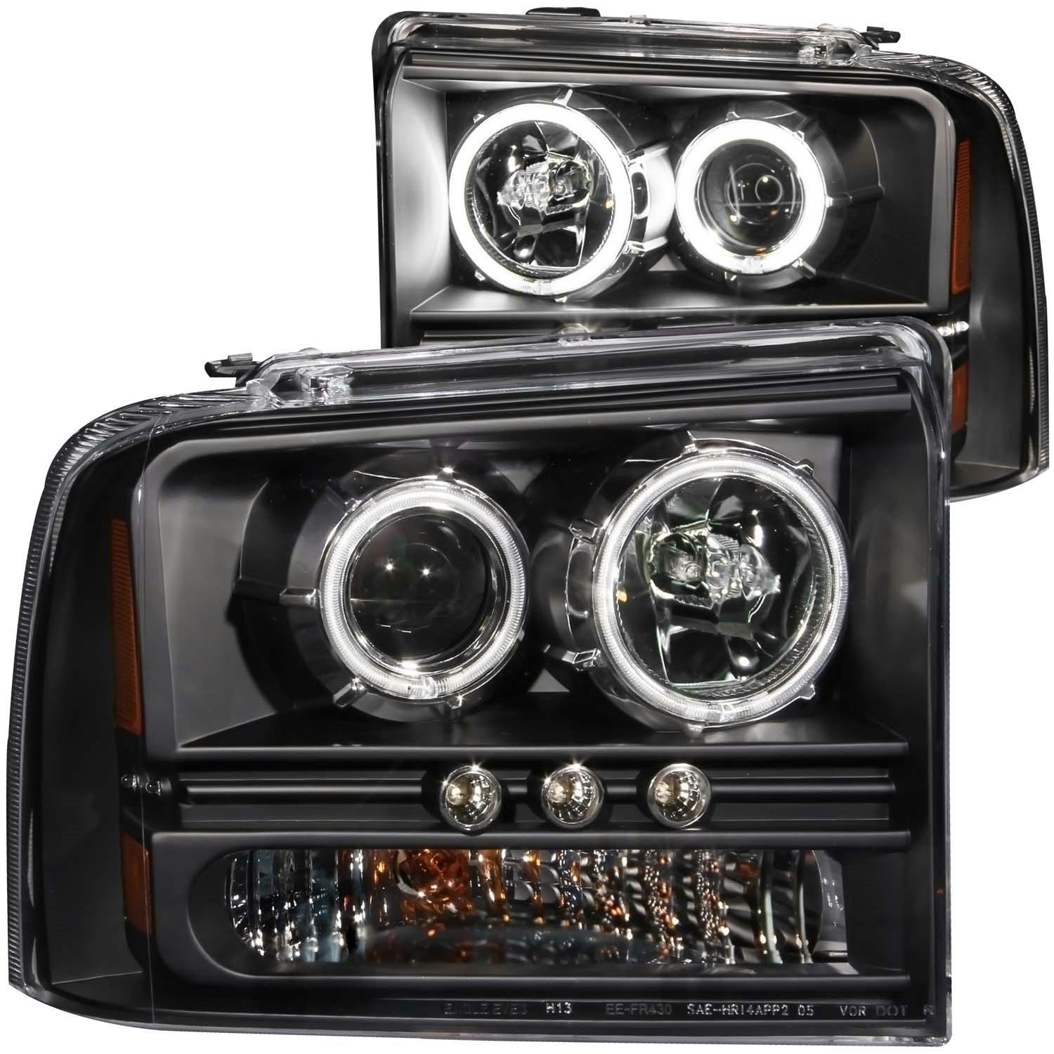 AnzoUSA 111117 Projector Headlight Set w/Halo