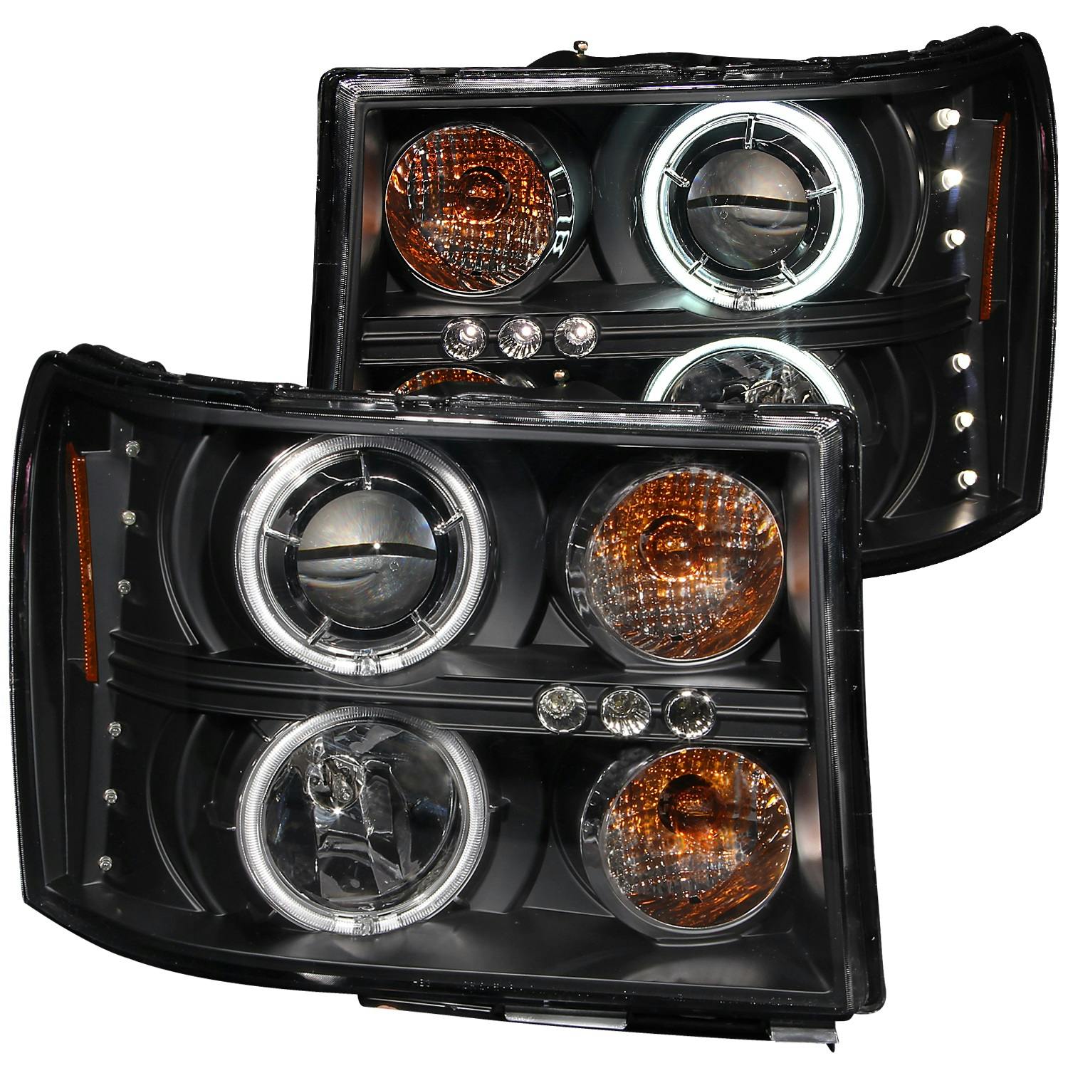 AnzoUSA 111125 Projector Headlight Set w/Halo