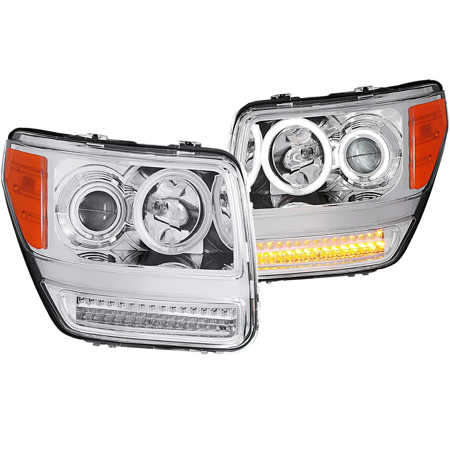 AnzoUSA 111144 Projector Headlight Set w/Halo