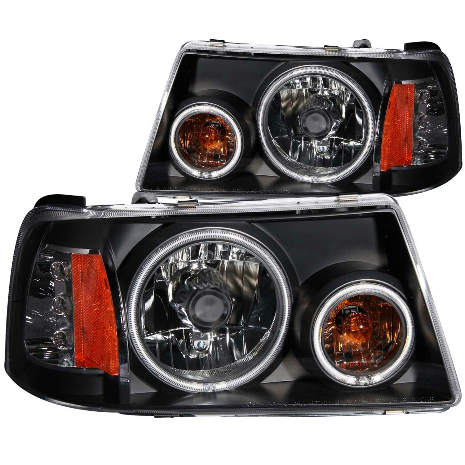 AnzoUSA 111152 Crystal Headlight Set w/Halo