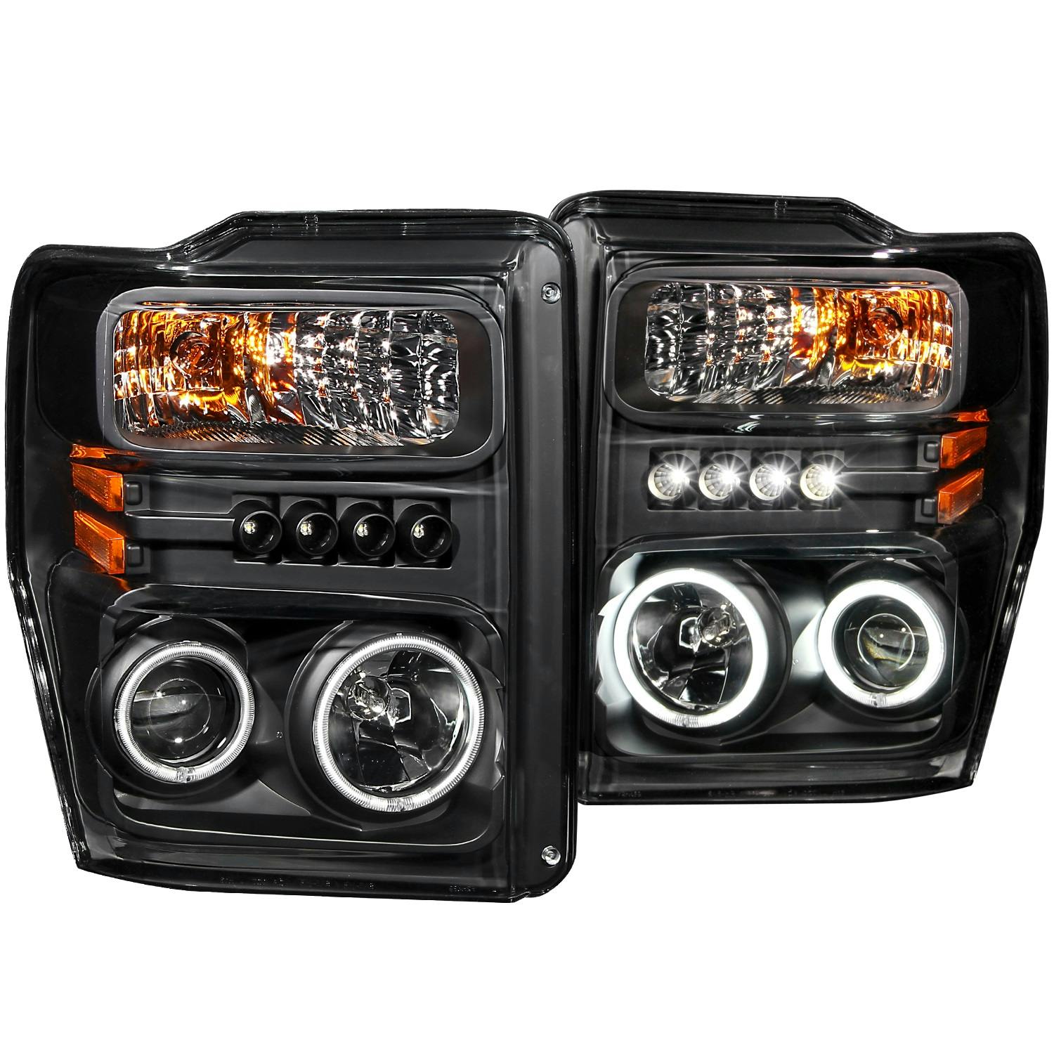 AnzoUSA 111168 Projector Headlight Set w/Halo