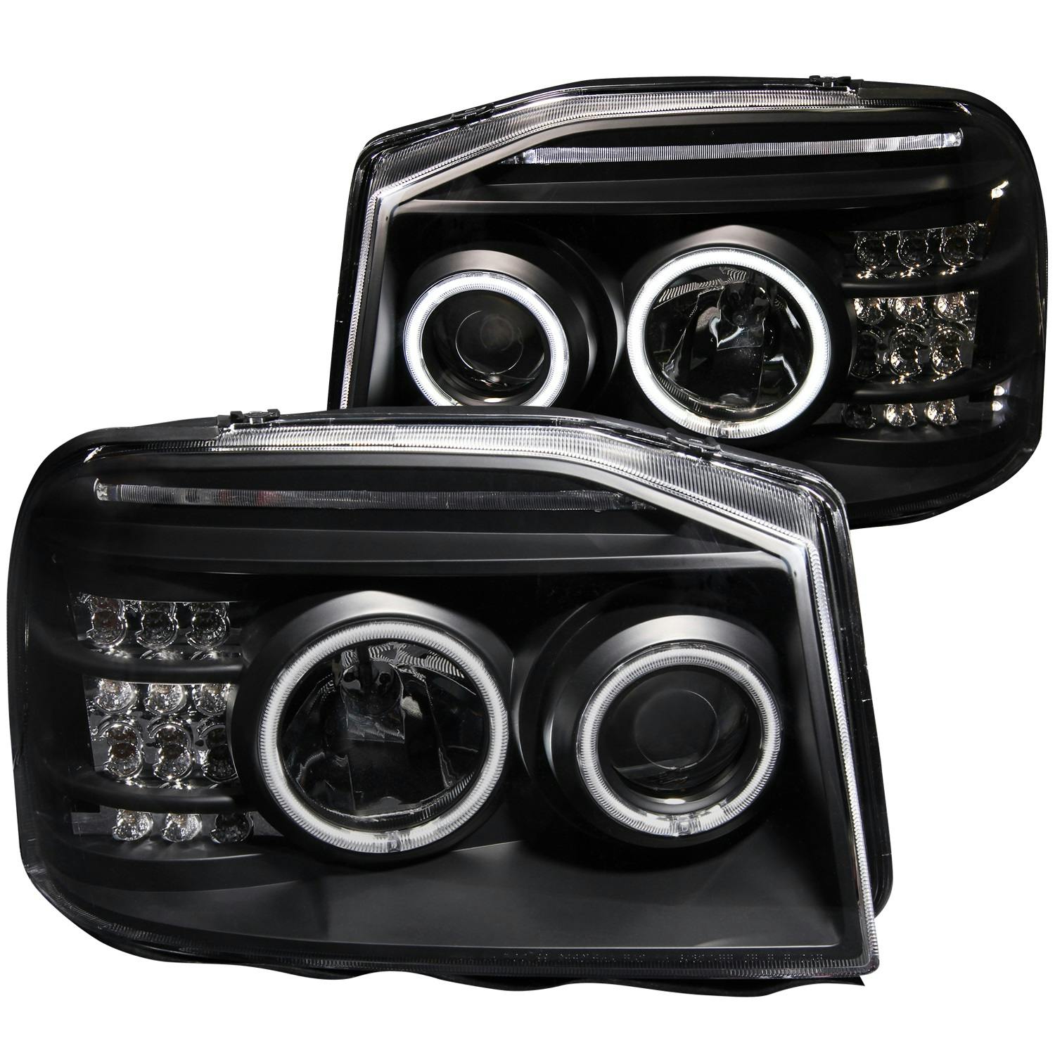 AnzoUSA 111172 Projector Headlight Set w/Halo