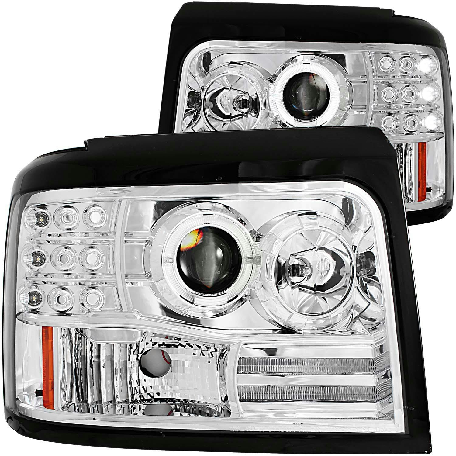 AnzoUSA 111183 Projector Headlight Set w/Halo