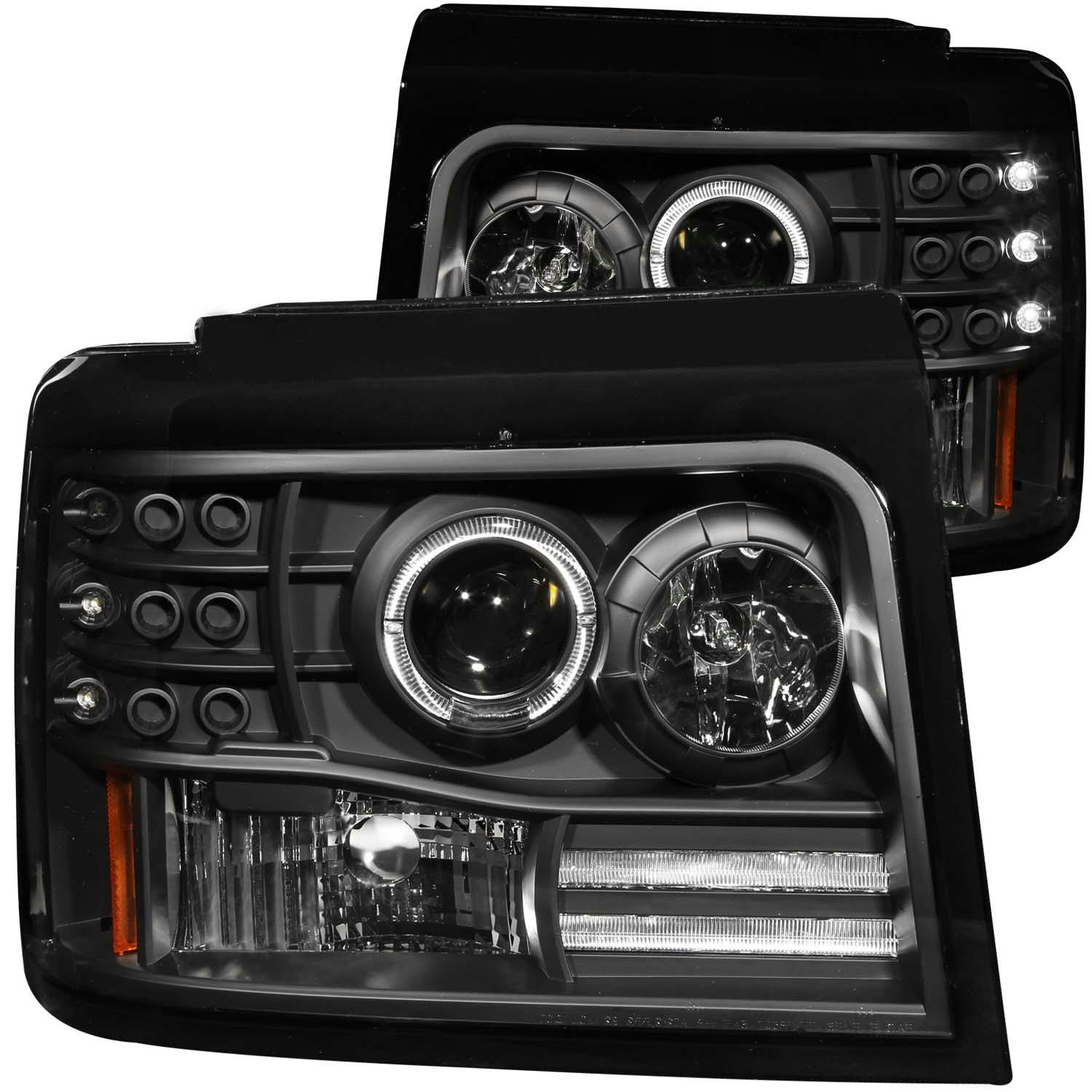 AnzoUSA 111184 Projector Headlight Set w/Halo