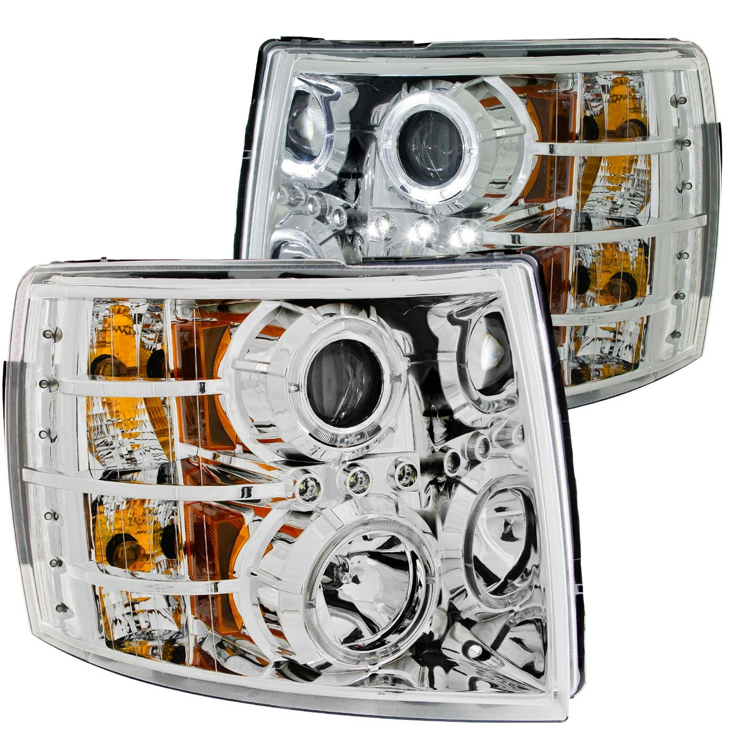 AnzoUSA 111199 Projector Headlight Set w/Halo