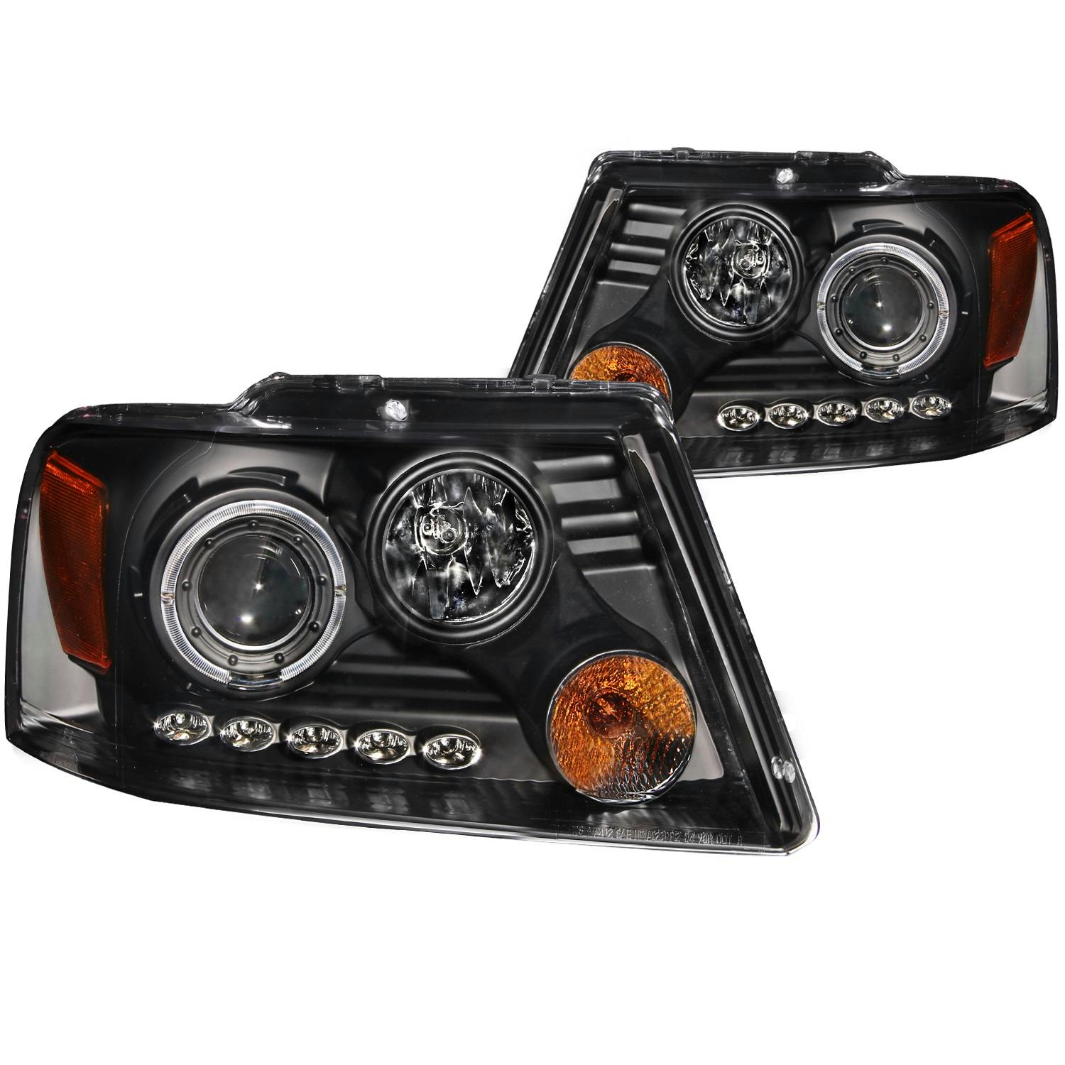 AnzoUSA 111204 Projector Headlight Set w/Halo