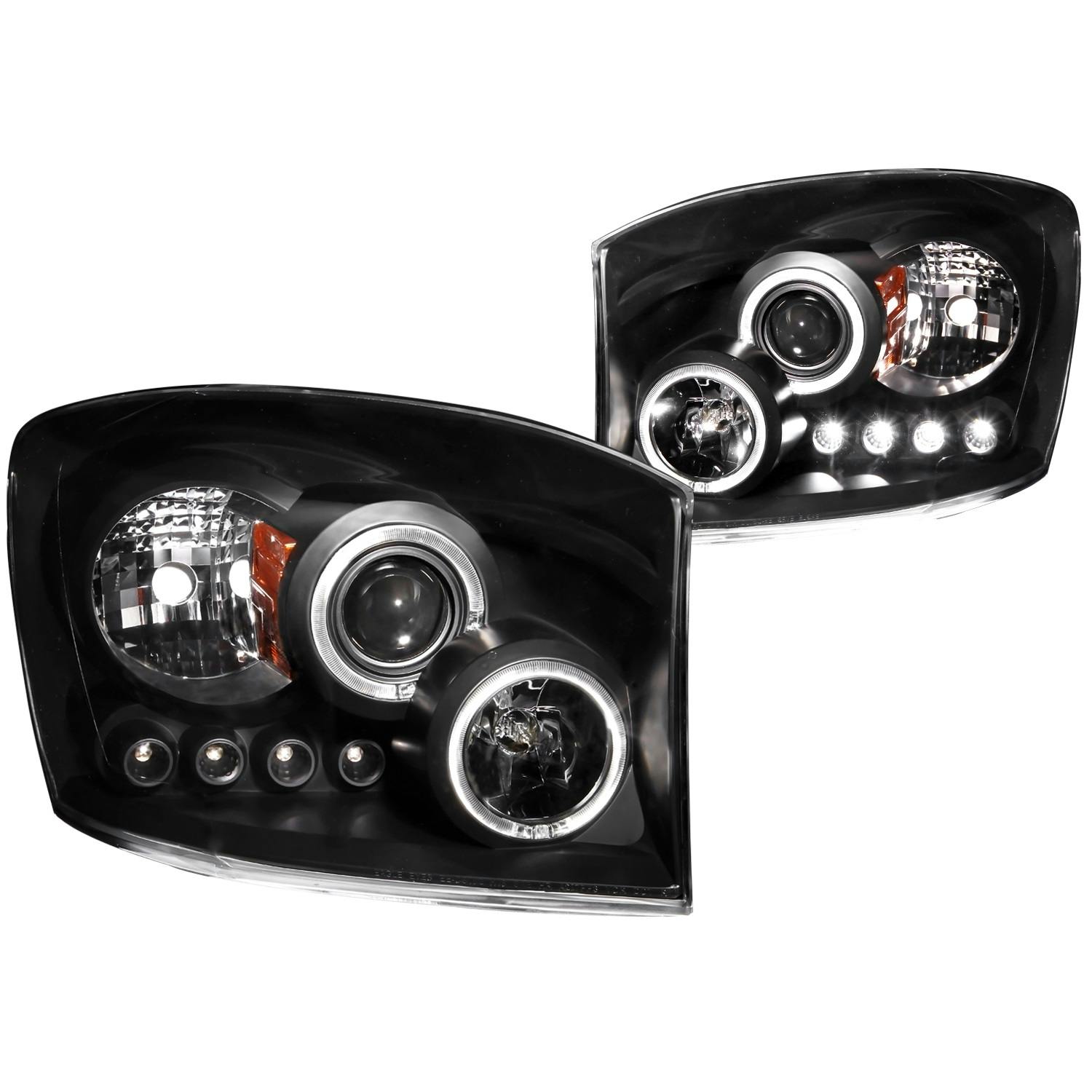 AnzoUSA 111209 Projector Headlight Set w/Halo
