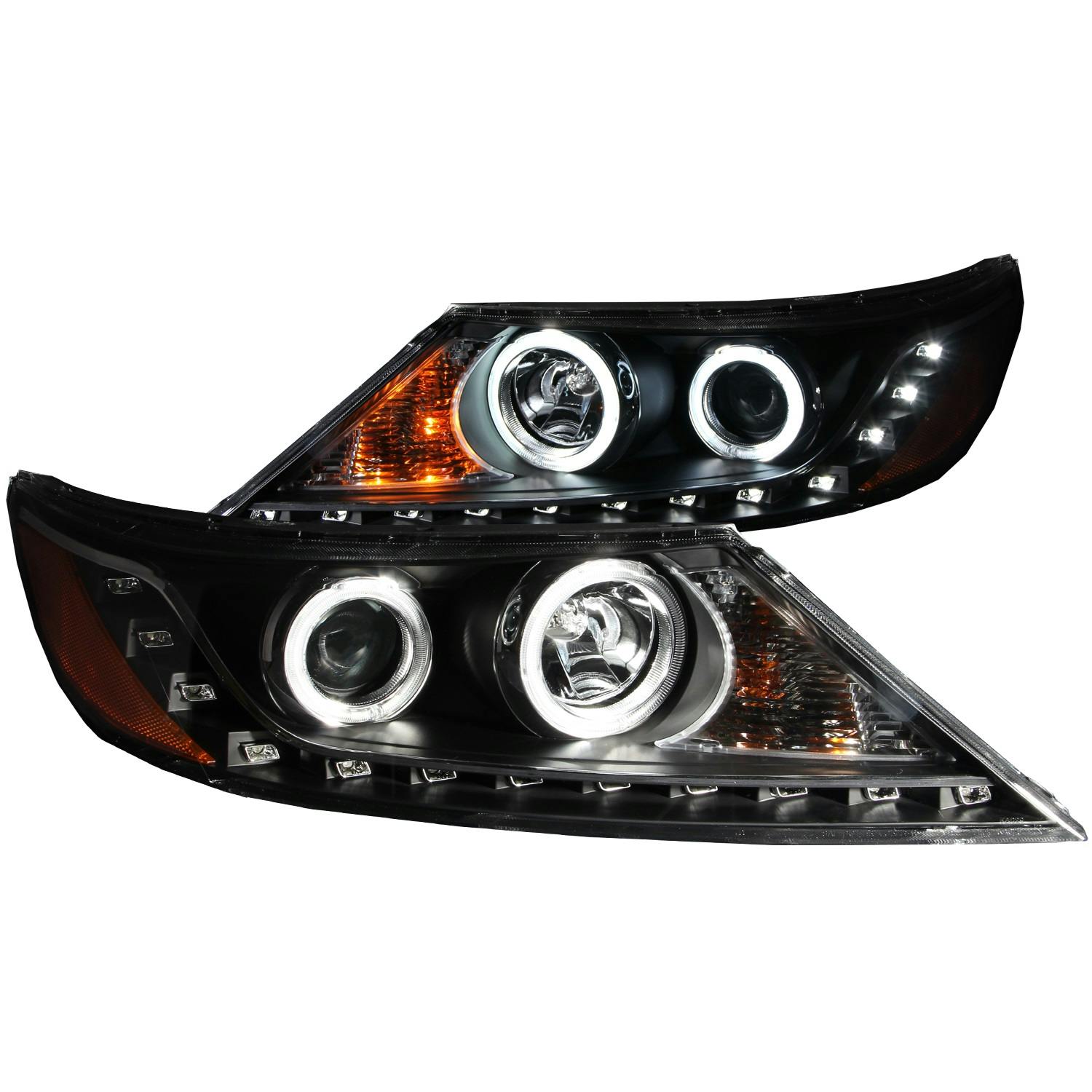AnzoUSA 111248 Projector Headlight Set w/Halo