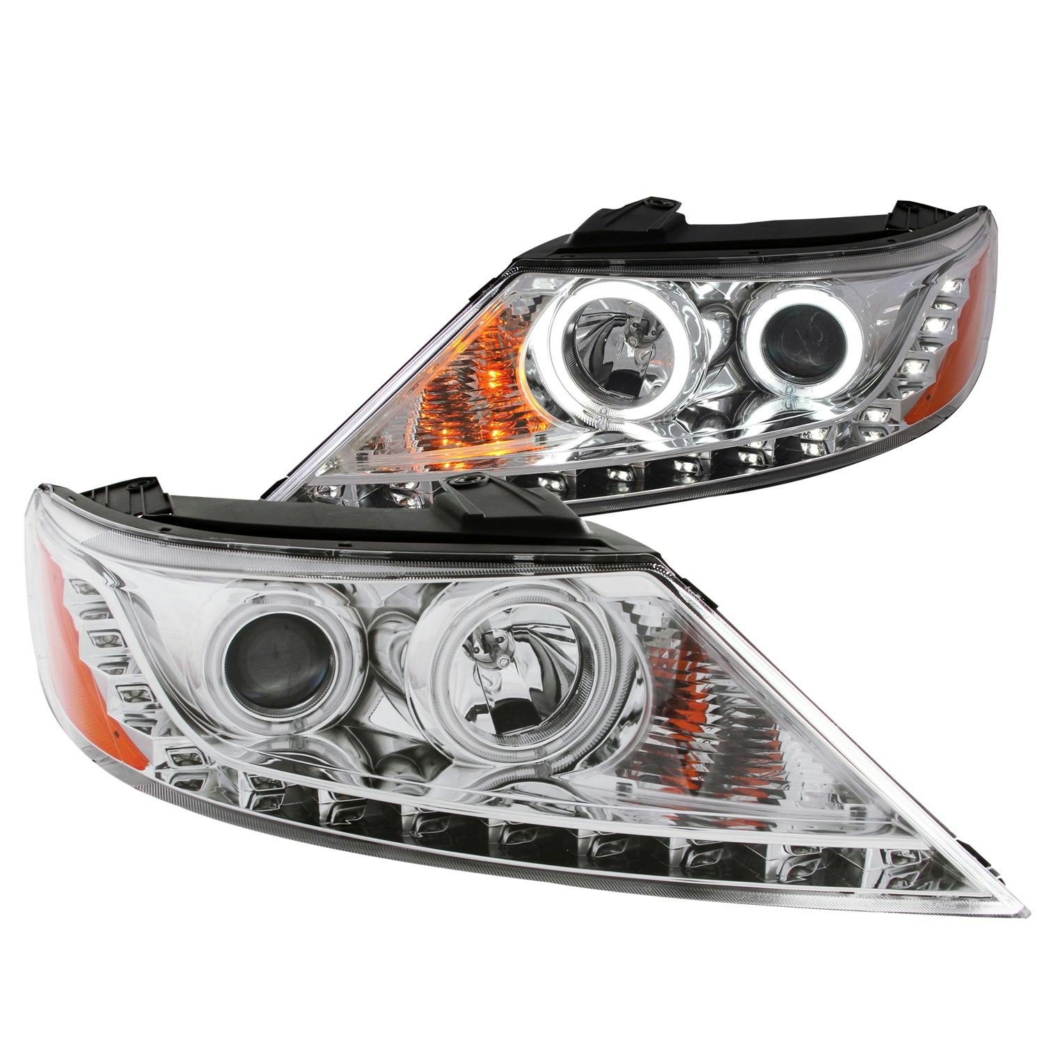 AnzoUSA 111249 Crystal Headlight Set w/Halo