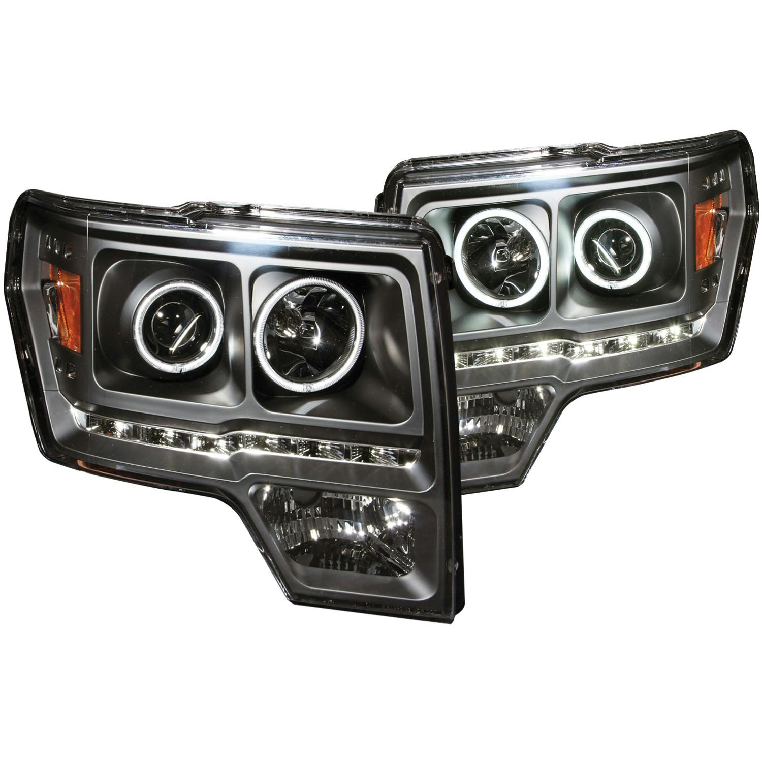 AnzoUSA 111298 Projector Headlight Set w/Halo