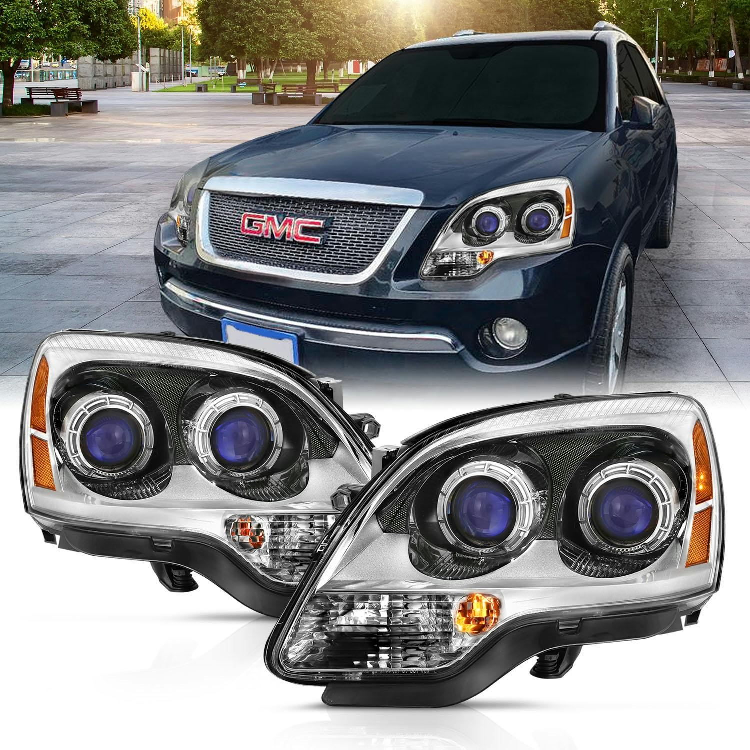 AnzoUSA 111476 Crystal Headlight Set