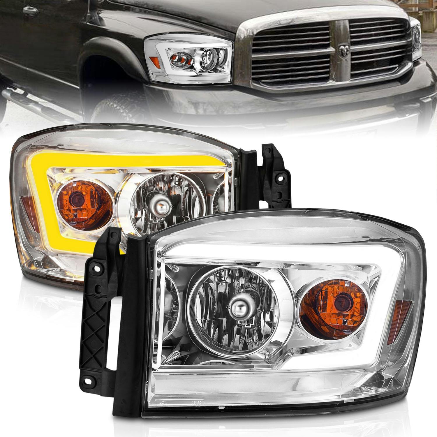 AnzoUSA 111527 Crystal Headlight Set