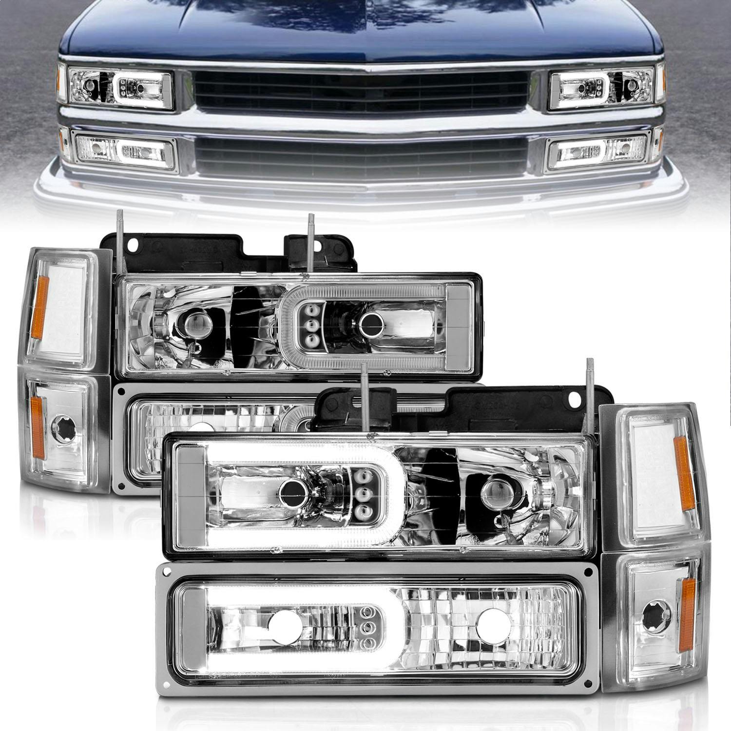 AnzoUSA 111529 Crystal Headlight Set