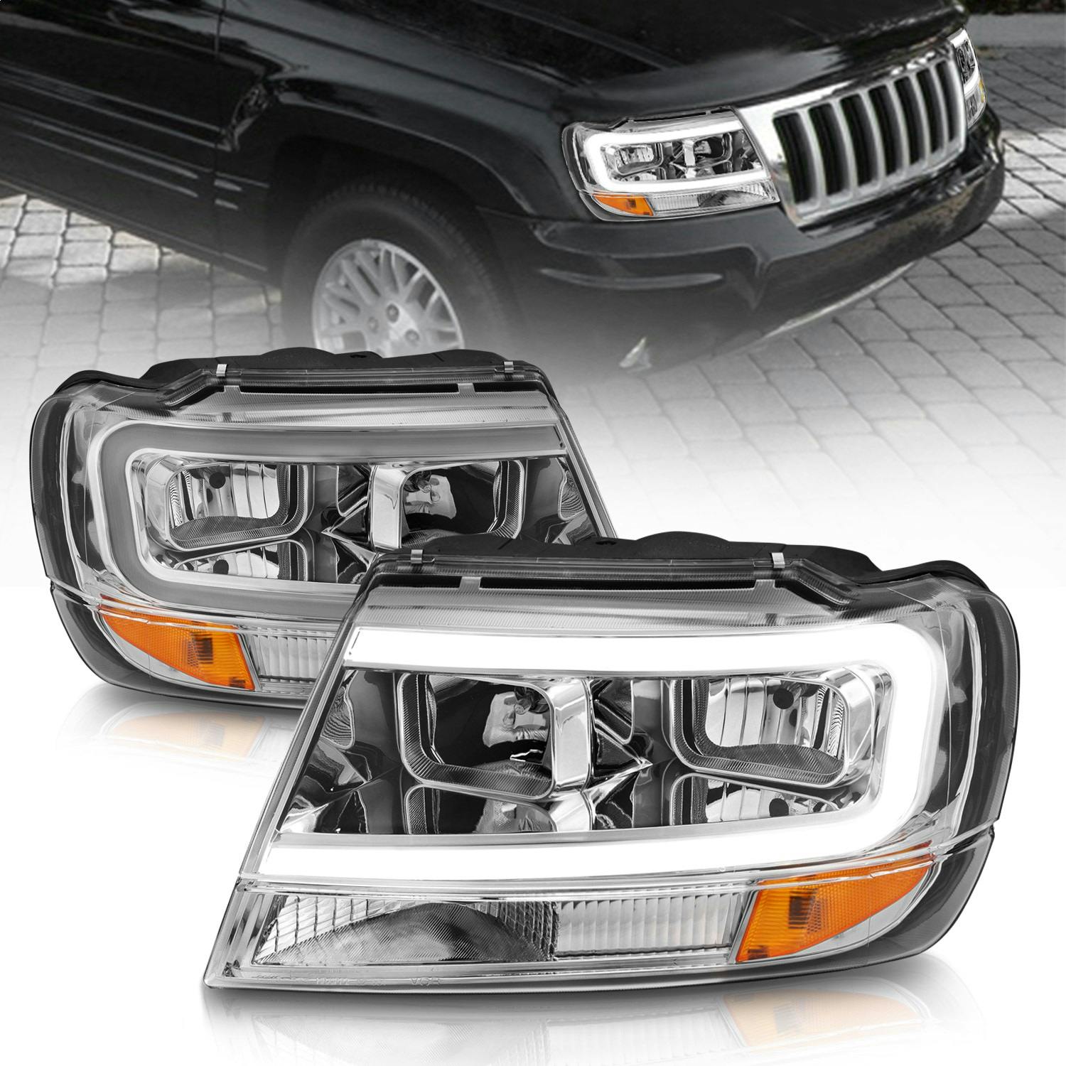 AnzoUSA 111538 Crystal Headlight Set