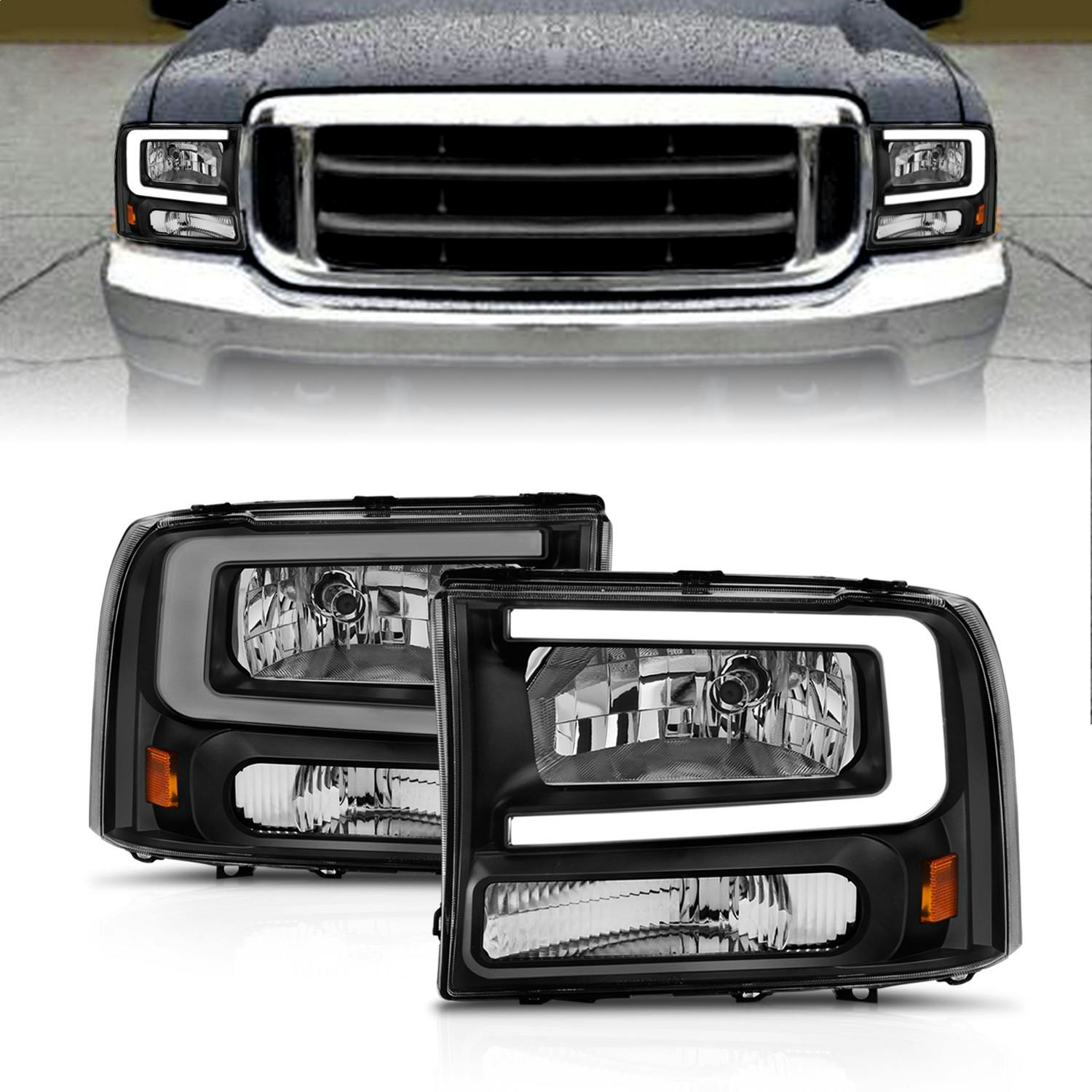 AnzoUSA 111549 Crystal Headlight Set