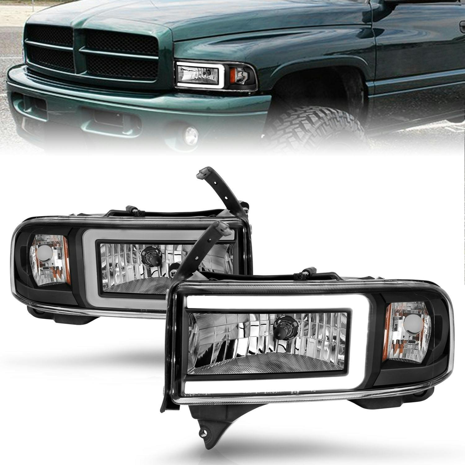 AnzoUSA 111554 LED Crystal Headlight Set