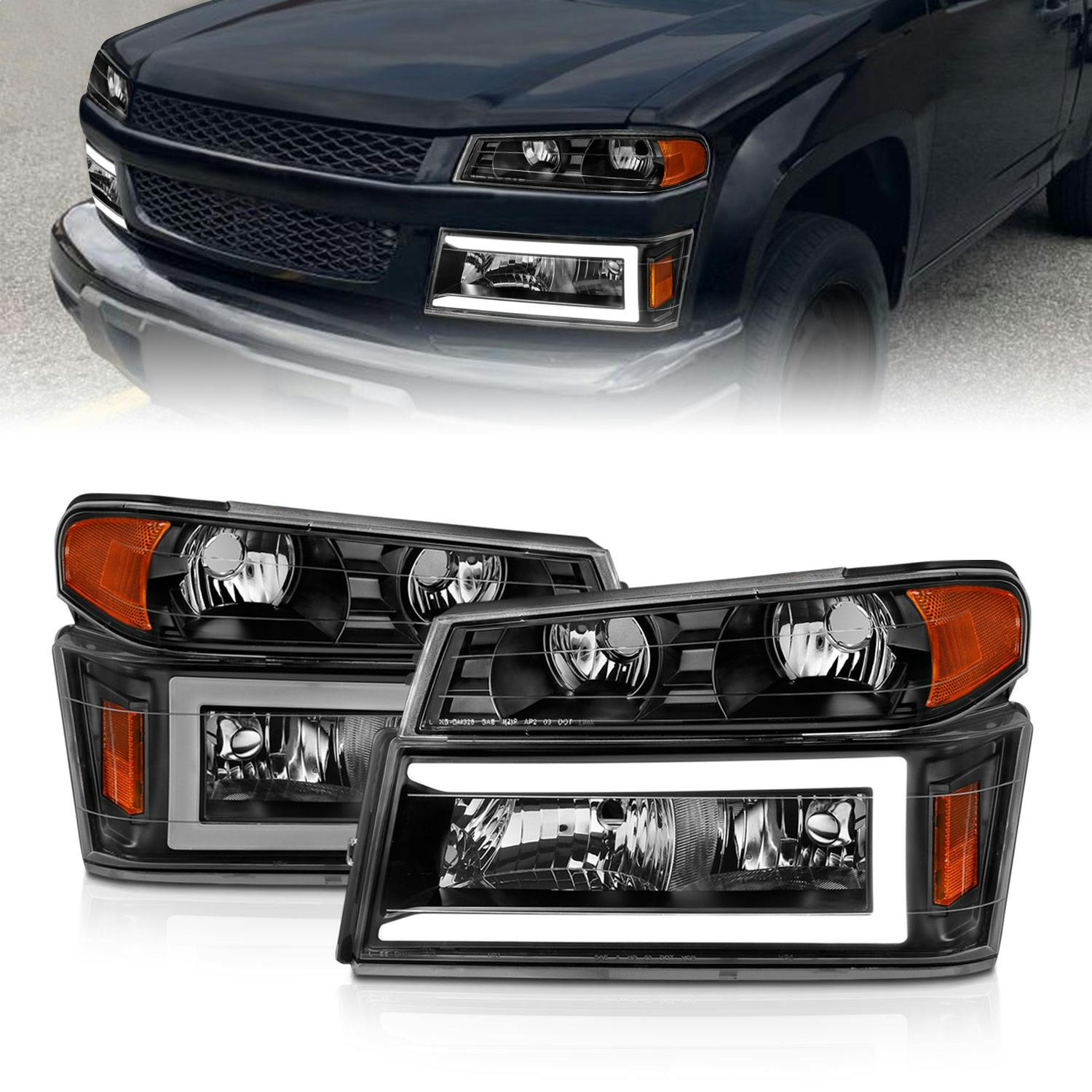 AnzoUSA 111558 Crystal Headlight Set