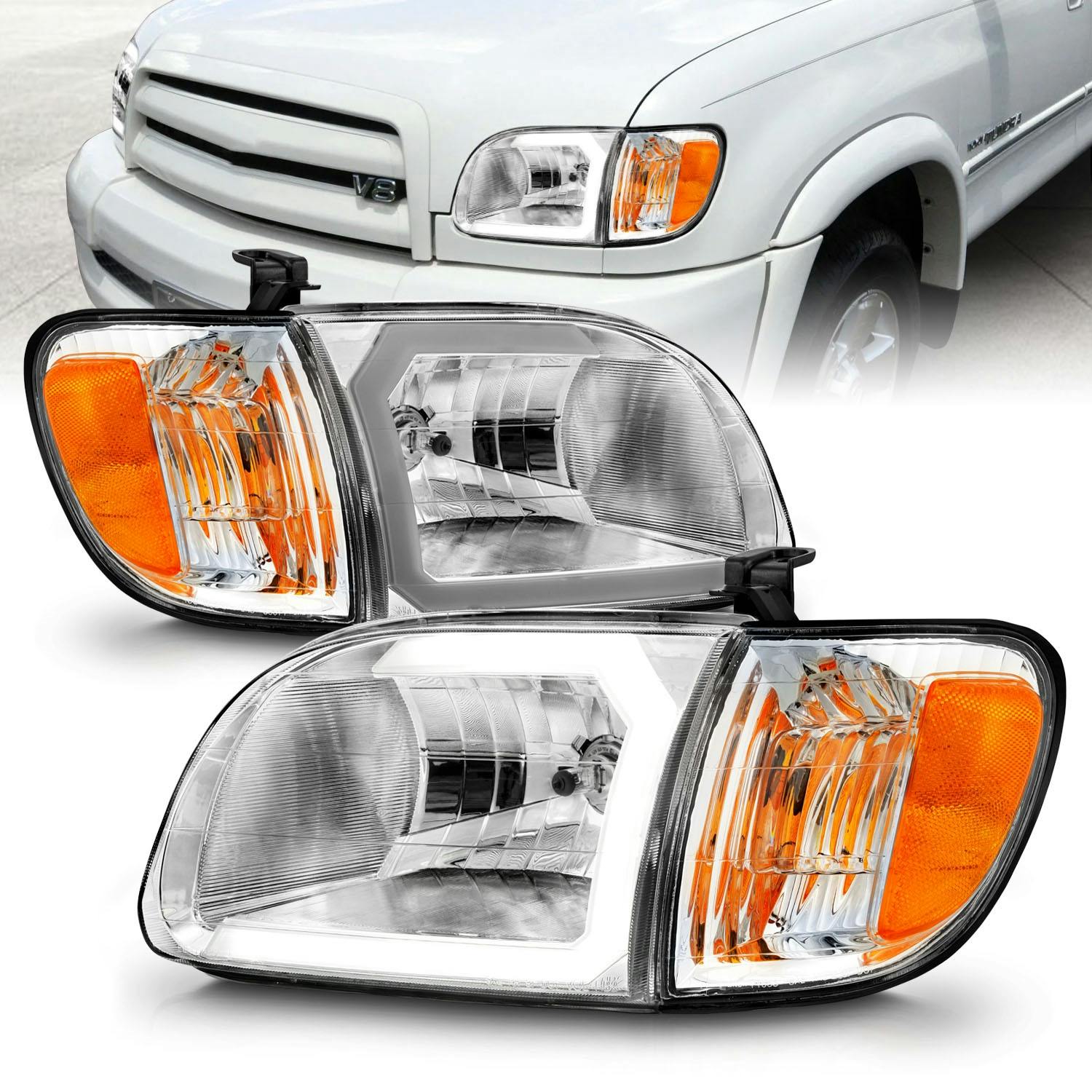 AnzoUSA 111580 Crystal Headlight Set