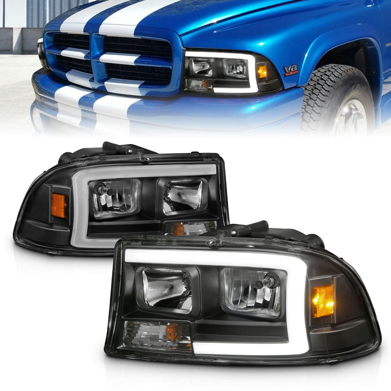 AnzoUSA 111591 Crystal Headlight Set