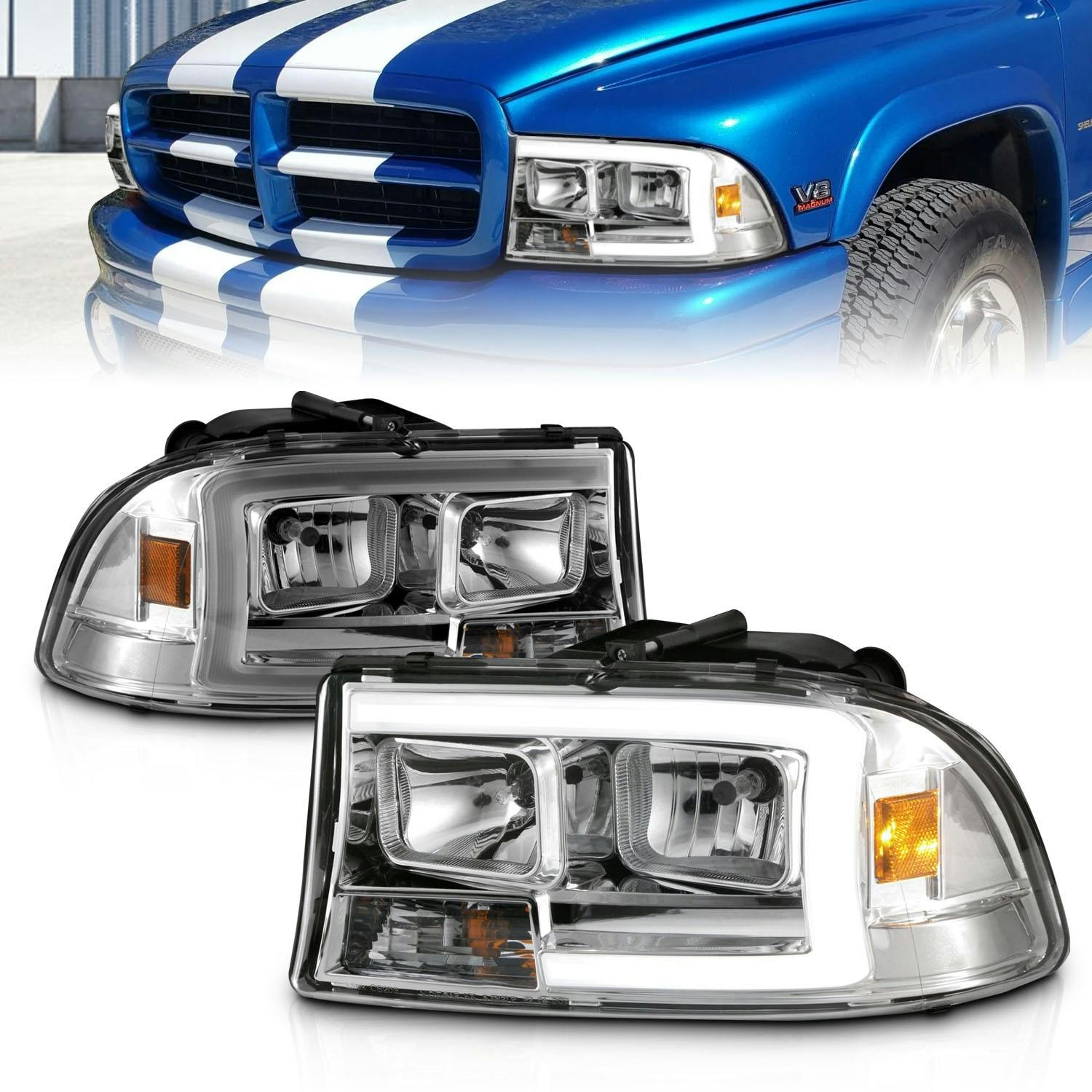 AnzoUSA 111592 Crystal Headlight Set