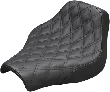 SADDLEMEN Renegade Solo Seat - Lattice Stitched - Black 818-30-002LS